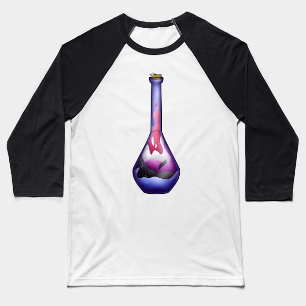 Genderfluid Pride Potion Baseball T-Shirt by Qur0w